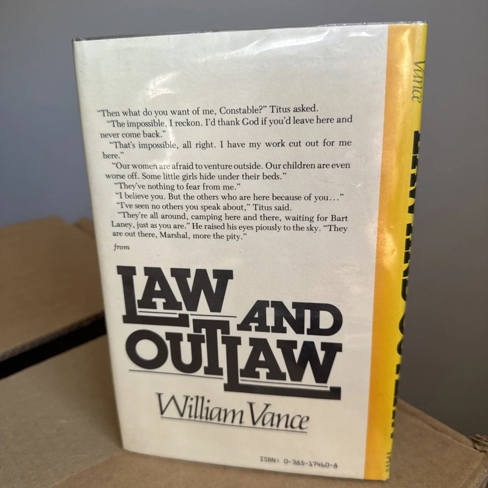 1982 HC First‎ Ed Law And Outlaw A Double D Western William Vance Hardcover
